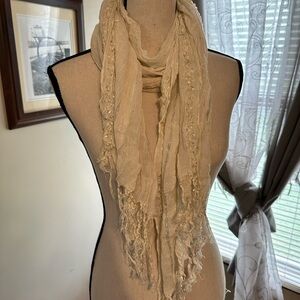 Elegant Cream Scarf